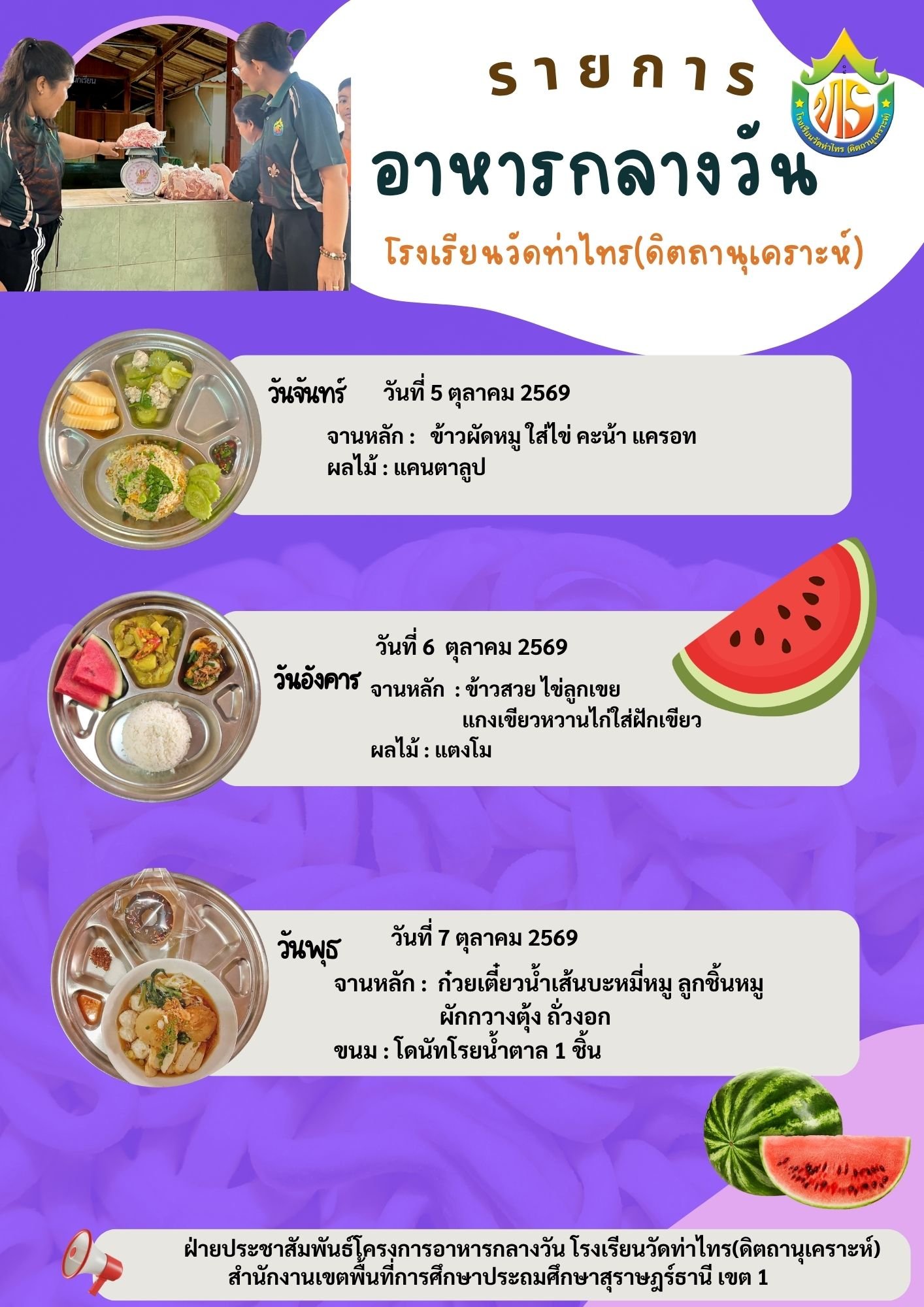 ภาพจัดอาหาร สัปดาห์ที่ 21